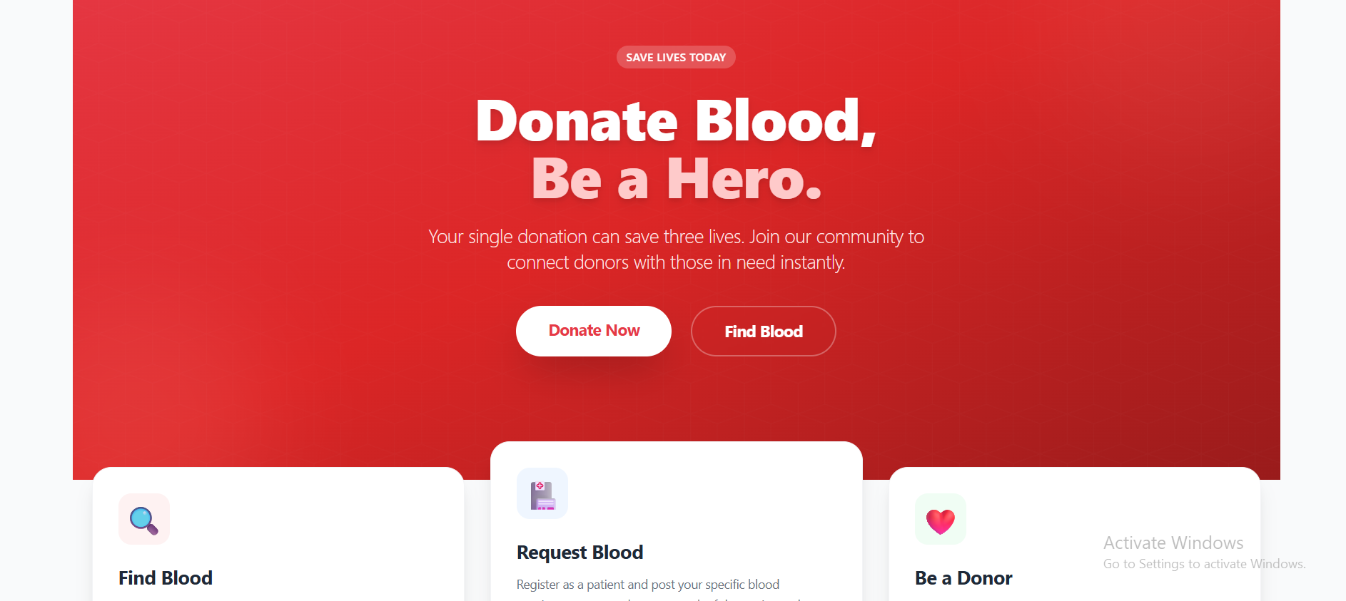 MERN Blood Donation Platform